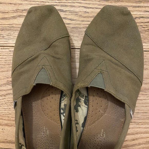 Toms Shoes Toms Green Alpargata Heritage Canvas Shoe Poshmark